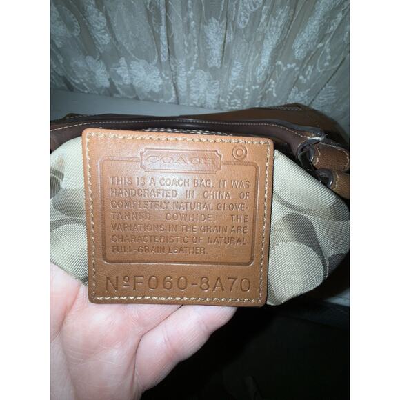 Coach Hampton Medium Tote Handbag in Brown Leather - Picture 16 of 16